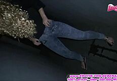 Blowing And Pissing With German Young Whore In Public