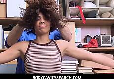 does this black babe suck the officer's dick for freedom?