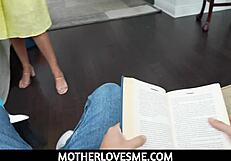 I can't resist refreshing my big cock stepson with my naughty Latina curves.