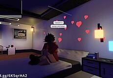 Demon slams into a hot fan with hardcore missionary fucking on Roblox