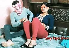 horny indian wife banging hard with boyfriends, creamy sperm finish