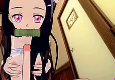 Hey Tanjiro, Nezuko, let’s get wild with blowjobs and cumshots in this Demon Slayer hentai!