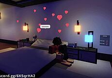 Demon slams into a hot fan with hardcore missionary fucking on Roblox