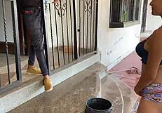 Is Your Stepsister Sexually Dressed For Cleaning? Help Her For A Fuck!