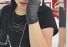 Colombian girlfriend in Real Madrid