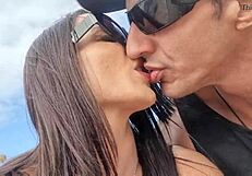 Latina Sucks Monster Cock Before Anal on Copacabana Beach