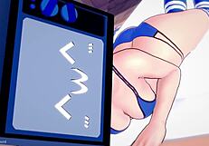 TV Woman Rides Hard in Bikini for Intense Cumshot