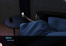 Stepmother's solo play in this animated porn video