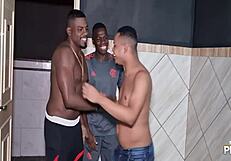 Big Ass Babe Fucks Two Big Black Cocks