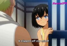 Young brunette gets some ice cream flavored cock in her ass