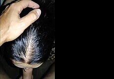 Amateur milf gives anal blowjob closeup before cum in mouth