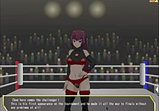 3D animated big-boobed teen in martial arts action