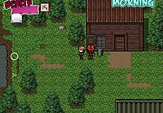 Watching a porn movie with a busty MILF in hentai zombie retreat part 5