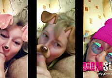 plays like a young slut sucking