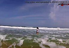 walking naked after tasty sex on southern beaches