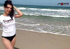 walking naked after tasty sex on southern beaches