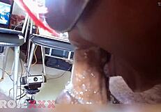 i give sloppy oral to a lucky guy