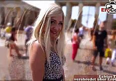 german blonde on blind date.