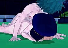 camie, itsuka, and izuku have intense sex! it's so hot!