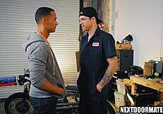 Hung repairman giving client a special service - jayden marcos & aj sloan