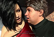 Anna In Exciting Affection Se2 - Ep 60 Sexy Red Dress And Black Stockings