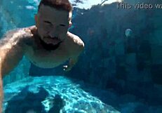 married woman fucks unknown employee in pool!