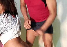Cute college girl gets her ass fucked by hubby's friend