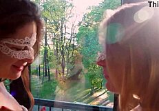 Teen Girls Explore Threesome with Kissing and More