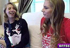 naughty teen 18+s surprise dick in a box foursome