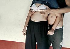 Hot step-sisters get mature ass fucked to creampie