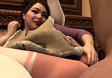 Hot Asian Milf Maid Goes Mouth to Ass for Anal.