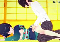 rinze morino and hana suzuki having intense sex in shiny colors hentai