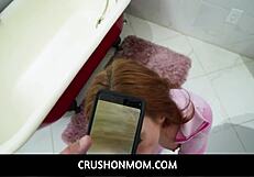 redhead milf stepmom and stepson in pov video