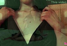 eden and chris, two tgirls, get down with bareback anal in a steamy scene.