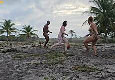 Beautiful amateur gets a big black cock in her 1on1 action