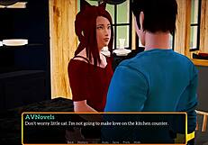 Wow, my new family shows off big tits and ass!