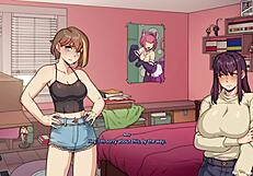Big Tits Futa and Sexy Bestie in Hentai Gameplay with Toys