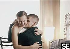 I watch this gorgeous naked couple licking and fucking wildly