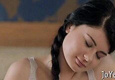 Softcore paramour fingers bawdy cleft with toys