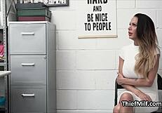 big tit mature woman gets fucked hard by security guard at work