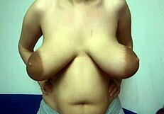 Clapping my tits, wanna see how they bounce for real?