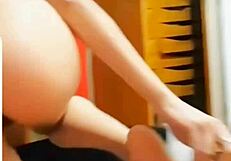 check out this petite teen's tight ass