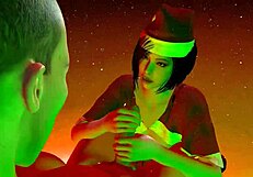 A Very Fucked Christmas Story with Big Tits Blowjob