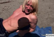 Cute Blonde Twink Feels Deep Emotions During Hardcore Gay Blowjob And Sex