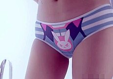 Asian Cosplay Model Rides Dildo In Asshole Pov