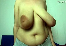 Clapping my tits, wanna see how they bounce for real?