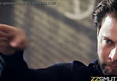 student getting fucked by teacher and principal in classroom 😈