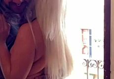 Blondie Fesser Slapped and Roughly Fucked by Muscular Bodybuilder