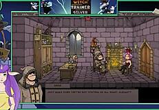 Big Tit Brunette Witch Trainer In Silver Game Anime Hentai Part 19 Featuring Sexy Tits