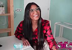 21-year-old babe Lara Rey dives into hardcore anal at Fakings. Want to see her scream?